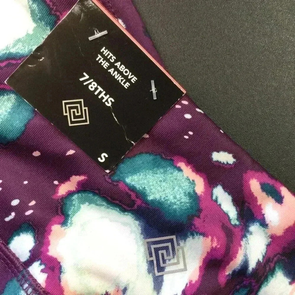 Zelos Womens Multicolor Tie Dyed Ankle Length High Rise Leggings Size Small NWT - Picture 4 of 11